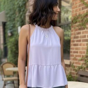 Hippie Rose Lilac Sleeveless Blouse